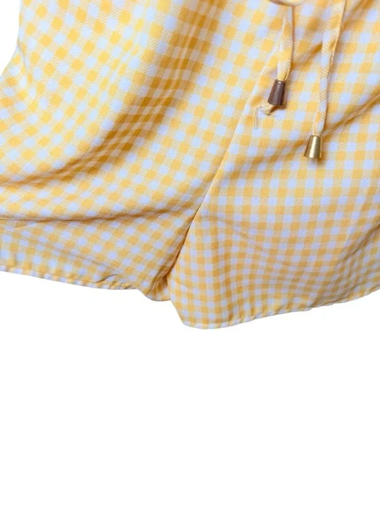 BLUSH Large Yellow and White Gingham Sundress - Picture 8 of 9